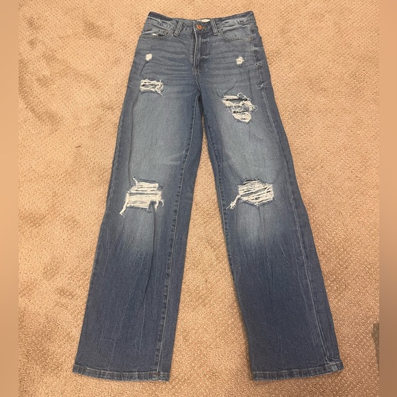 SO high rise baggy straight jeans - Picture 1 of 4